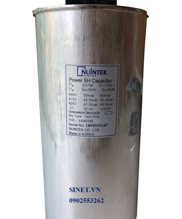 Tụ khô hạ thế 440V, 15 kVar