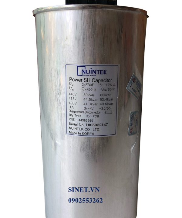 Tụ khô hạ thế 440V, 50 kVar