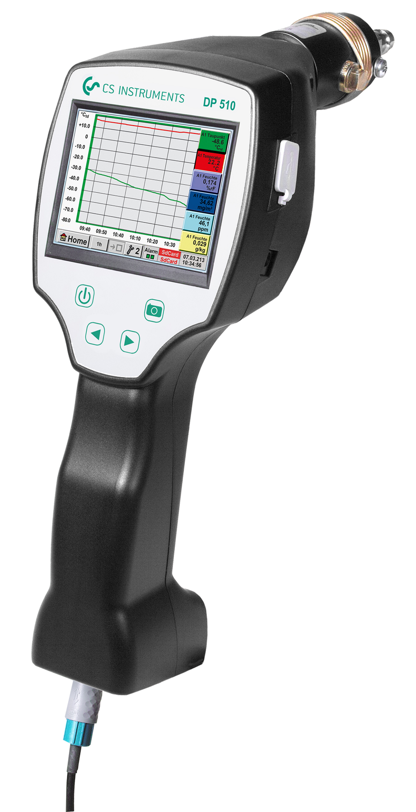 Máy đo điểm sương di động DP 510 Máy đo điểm sương di động DP 510