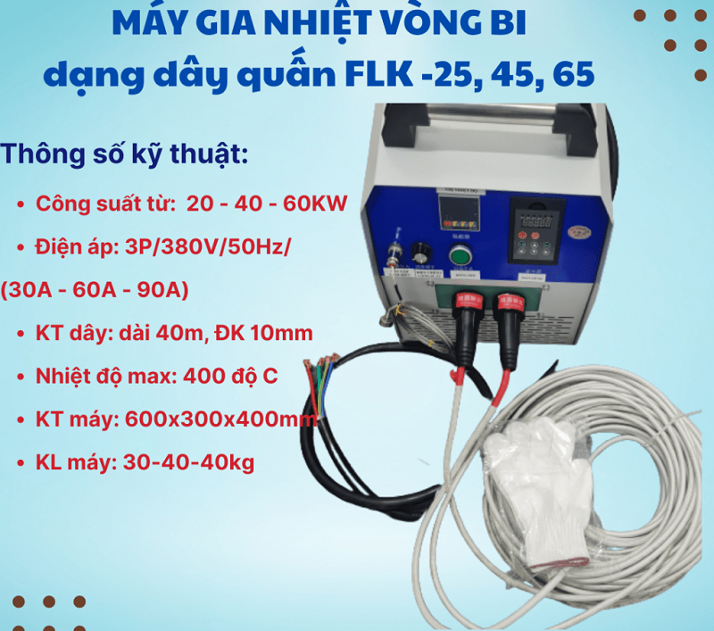 Máy gia nhiệt vòng bi kiểu dây quấn FLK-25