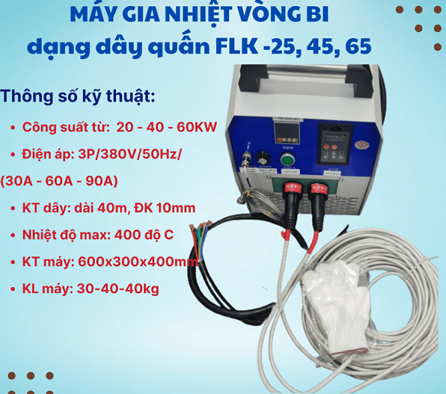 Máy gia nhiệt vòng bi kiểu dây quấn FLK-65